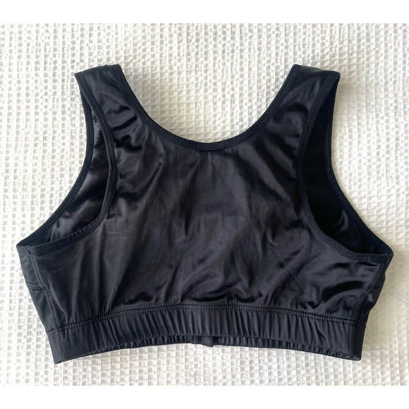 Enell Sports Bra Size 3 NL100 Wireless Black Front Hook High Impact Wire Free - Picture 2 of 3